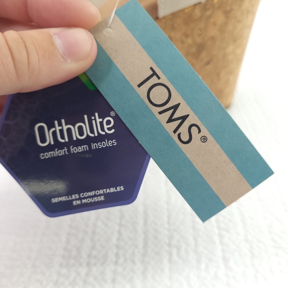 NEW Toms Ava Cork Heeled Sandals Size 9 Strappy Beige Open Toe Block Heel Shoes - Picture 4 of 9